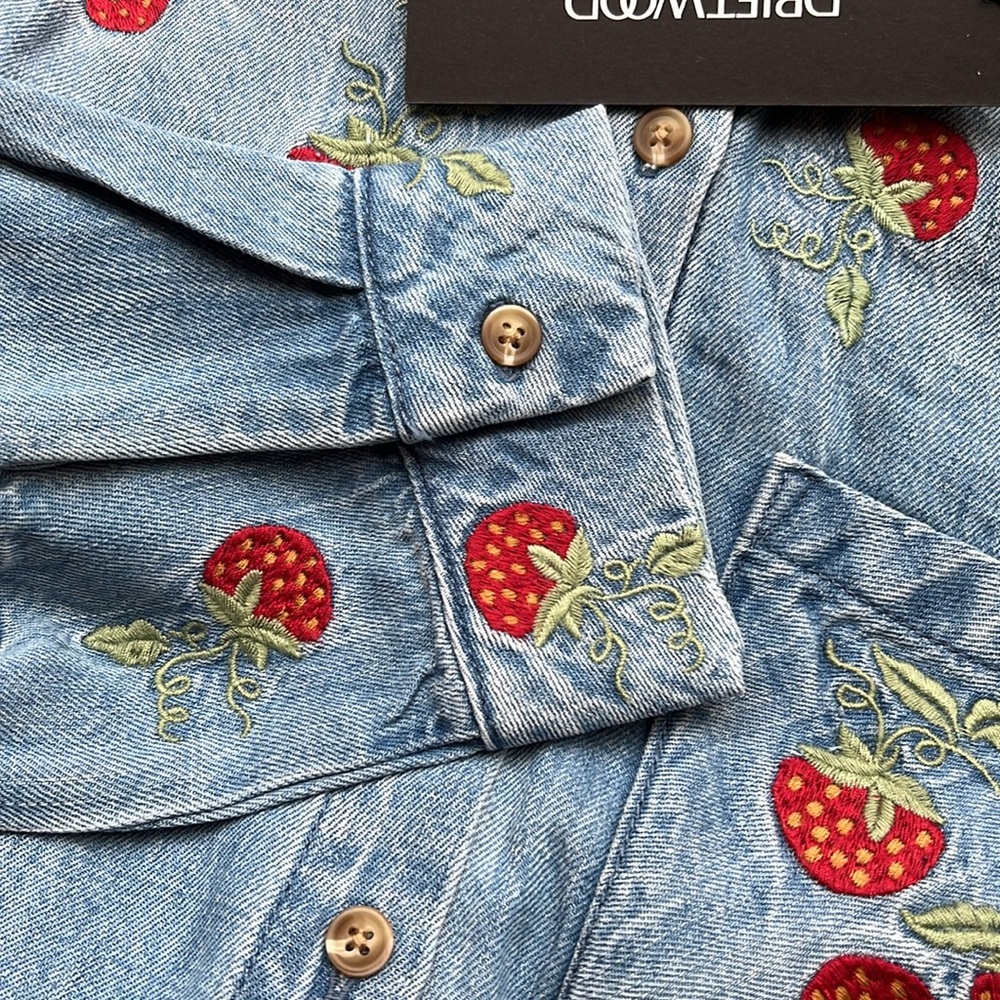Driftwood Jeans Strawberry Embroidery Dress - Picture 7 of 12